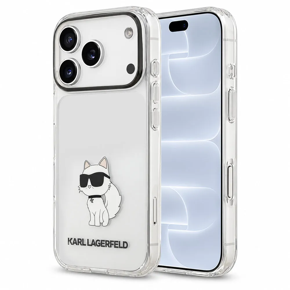 Cover per Apple iPhone 18 Pro / 17 Pro, Karl Lagerfeld, IML Choupette NFT, trasparente - immagine 1