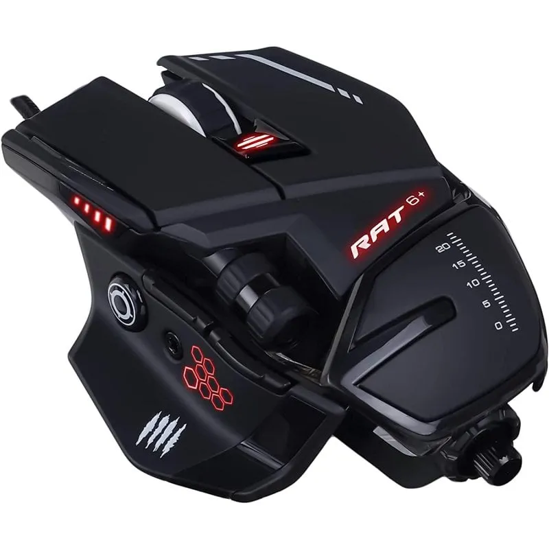 Mad Catz R.A.T. Mouse da gioco 6+ 12000 DPI RGB Nero - immagine 1