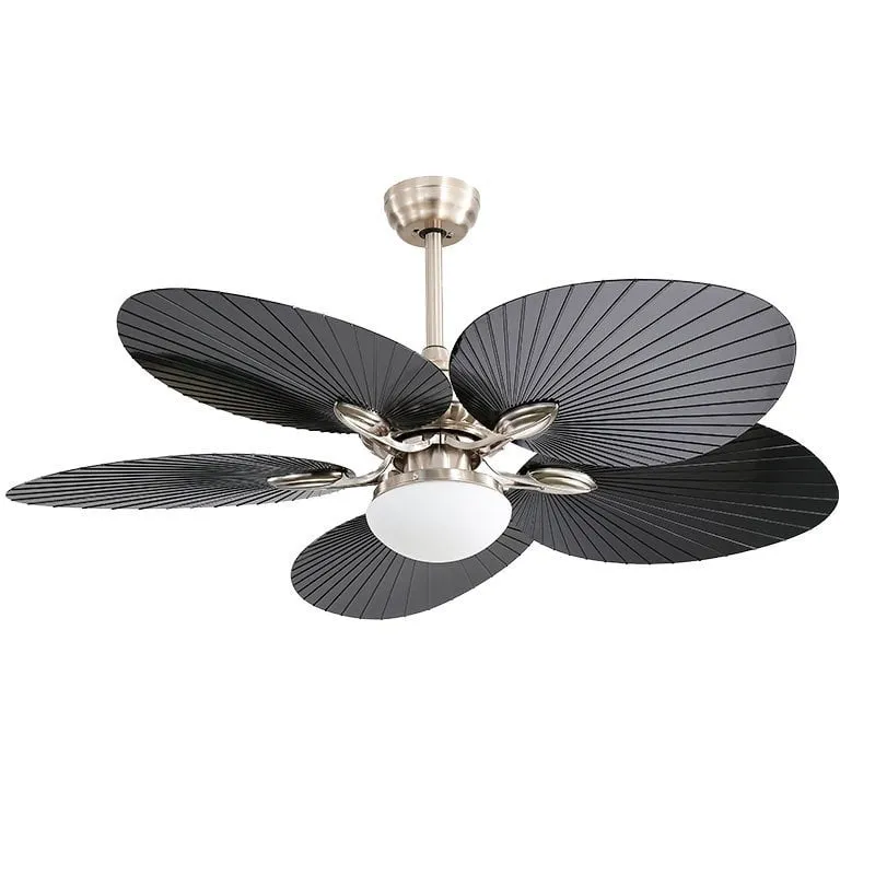 Ventilatore da soffitto Fabrilamp Tropical con Motore e Luce 35W Nichel - immagine 1