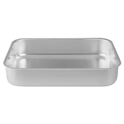 Rostiera Alluminio (26,5x20x6cm) angoli tondi PROFESSIONAL FAMILY Silver FAMA5026 - immagine 1