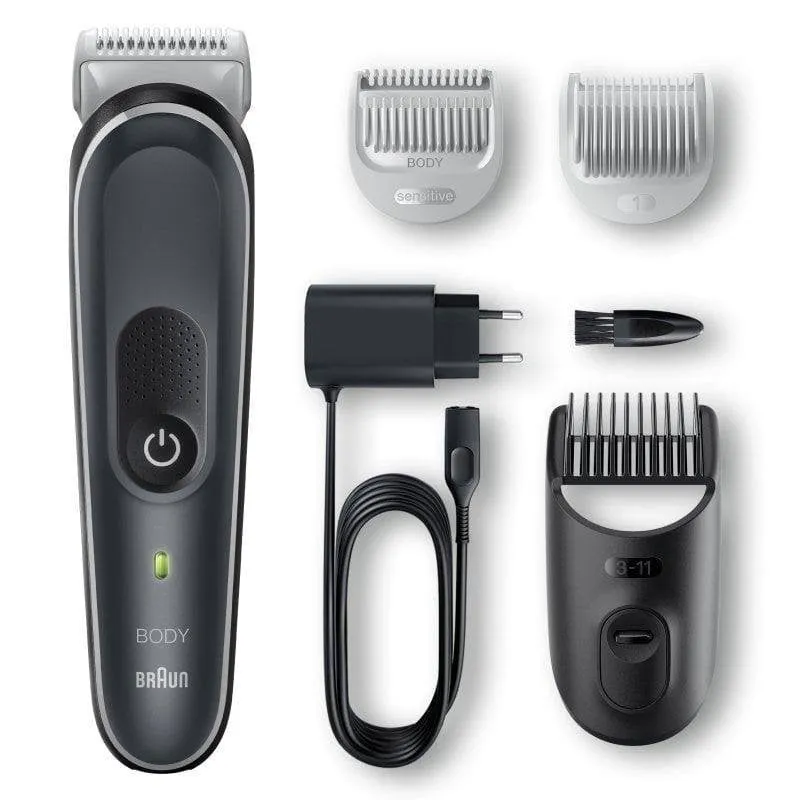 Rasoio Corpo Braun BG5340 Senza Filo 100 min Funzionamento a Umido 3 Pettini Ricarica Rapida - immagine 1