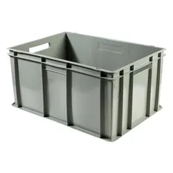 Cassetta con maniglie per alimenti (60x40x22cm) EUROPA Grigio E6422MPGR - immagine 1