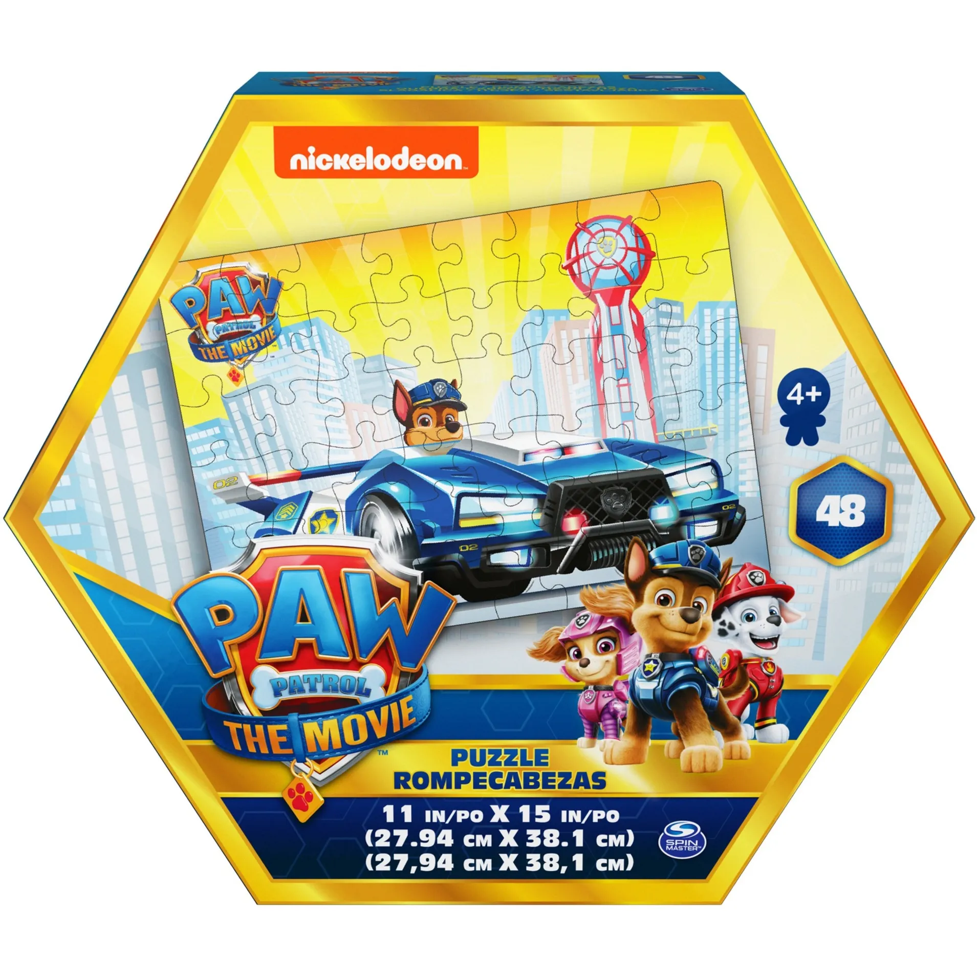 Editrice Giochi, Paw Patrol, Puzzle da 48 Pezzi Tematizzato Paw Patrol: Il Super Film, Ideale per Attività in Famiglia, Gioco per Bambini e Bambine, 4+ anni - immagine 1