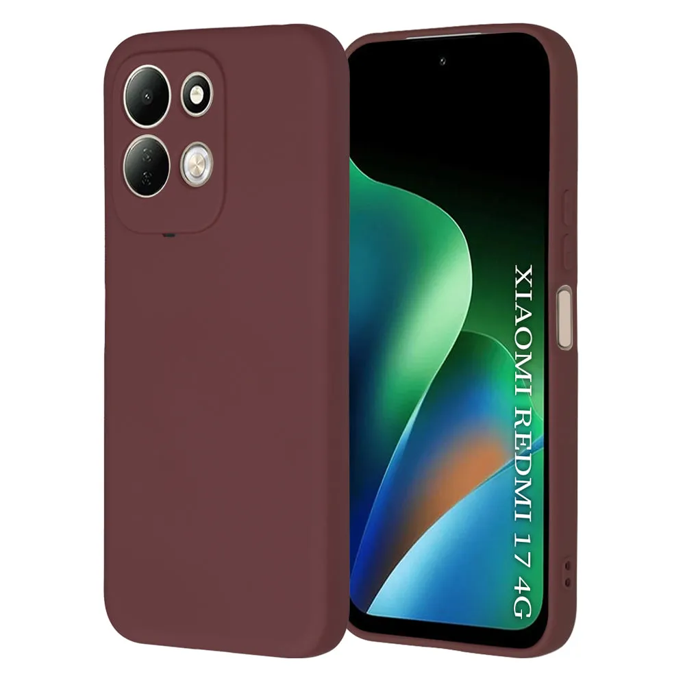 Custodia per Xiaomi Redmi 17 5G / 17 4G, Techsuit, SoftFlex, bordeaux - immagine 1