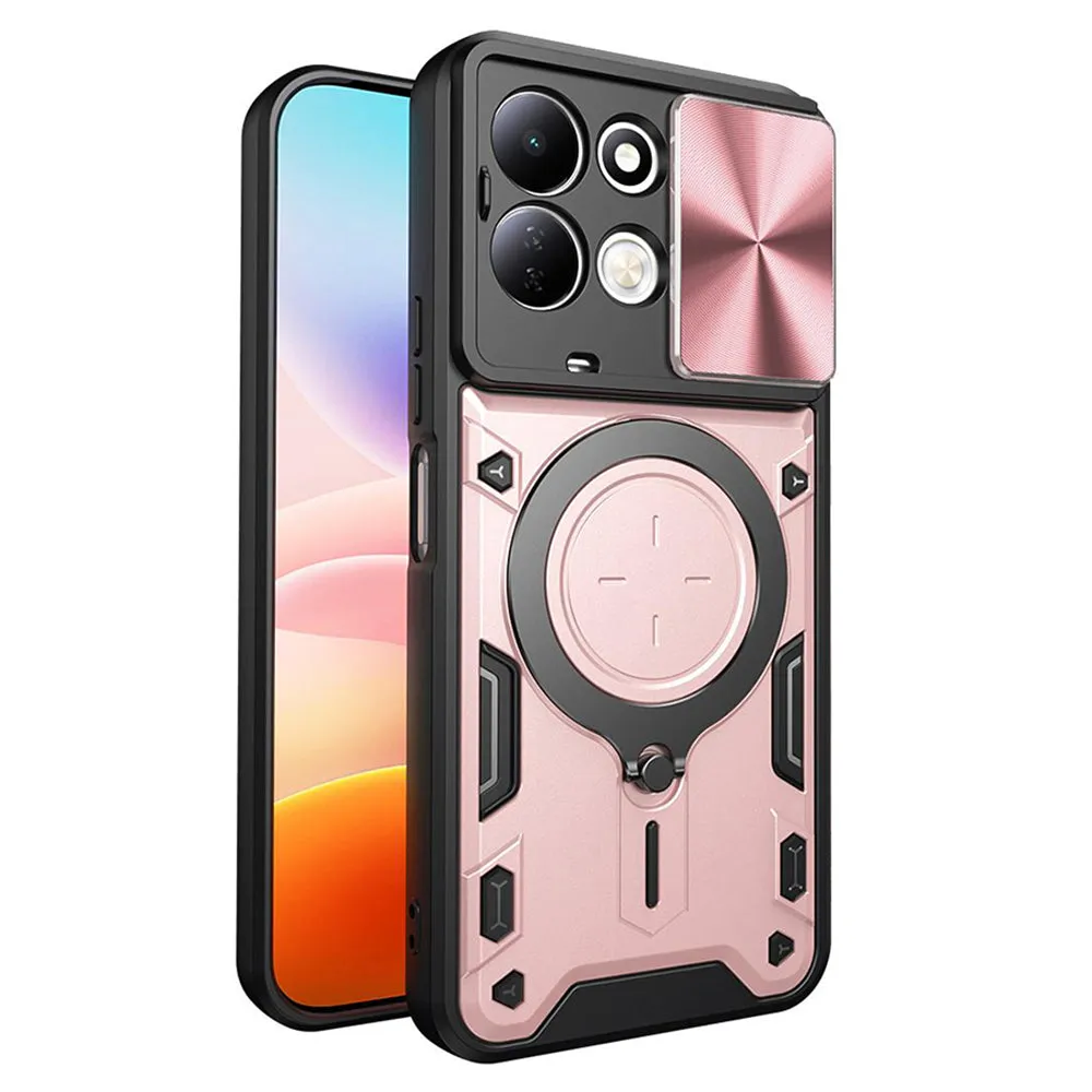 Custodia per Xiaomi Redmi 17 5G / 17 4G, Techsuit, CamGuard Pro, rosa dorato - immagine 1