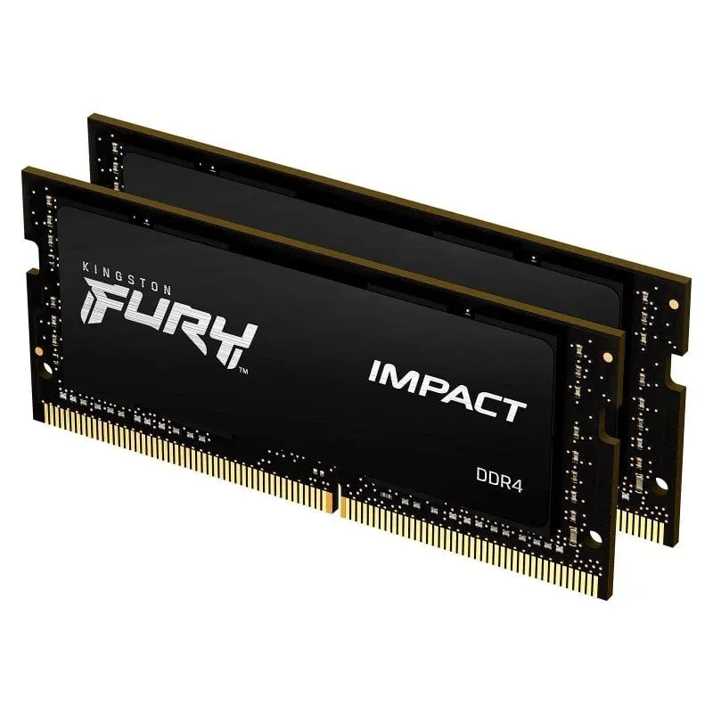 Kingston Fury Impact SO-DIMM DDR4 3200 MHz 64 GB 2x32 GB CL20 Nero - immagine 1