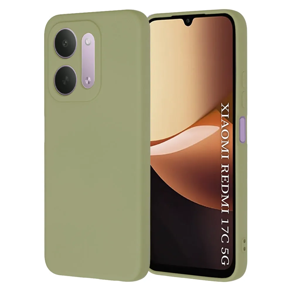 Custodia per Xiaomi Redmi 17C 5G, Techsuit, SoftFlex, Matcha - immagine 1