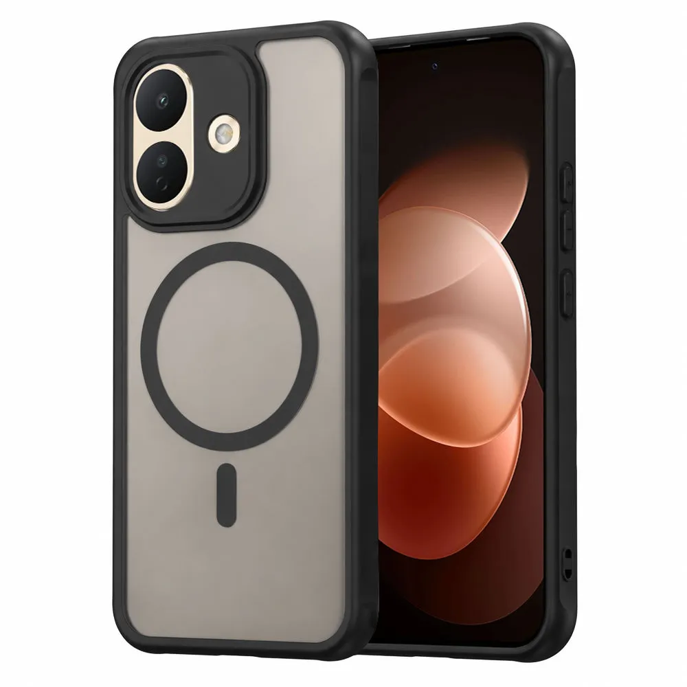 Custodia MagSafe per Xiaomi Redmi Note 17 Pro, Techsuit, HaloFrost II, nera - immagine 1