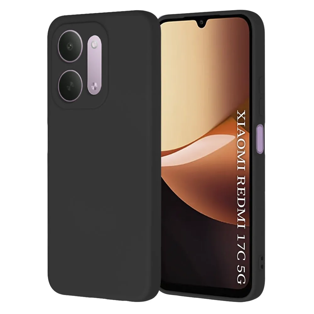 Custodia per Xiaomi Redmi 17C 5G, Techsuit, SoftFlex, nera - immagine 1
