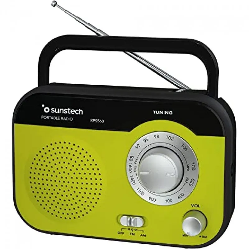 Radio portatile analogica verde Sunstech RPS560 - immagine 1