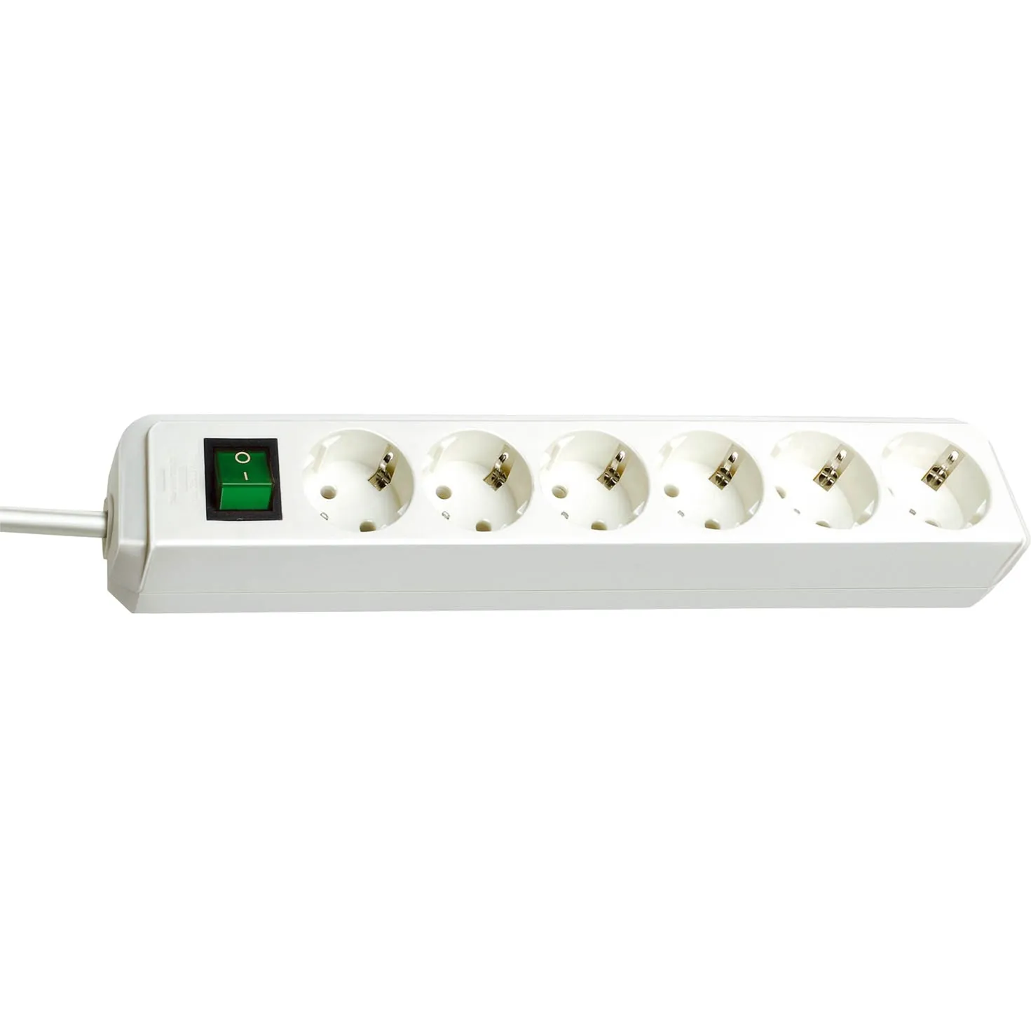 1159520400 prolunghe e multiple 3 m 6 presa(e) AC Bianco, Ciabatta - immagine 1