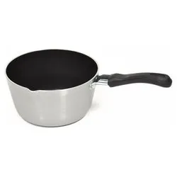 Casseruola Alluminio antiaderente (12cm) conica con beccuccio FIREWORKS Grigio e Nero FIRO1225GR01 - immagine 1