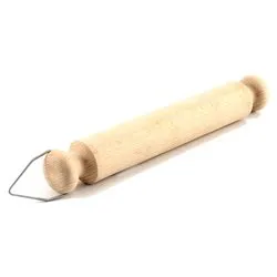Mattarello Legno liscio con anello appendibile (40x4,5cm) TOP Naturale Art 68 40 - immagine 1