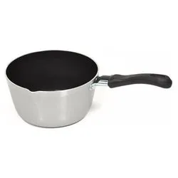 Casseruola Alluminio antiaderente (16cm) conica con beccuccio FIREWORKS Grigio e Nero FIRO1625GR01 - immagine 1