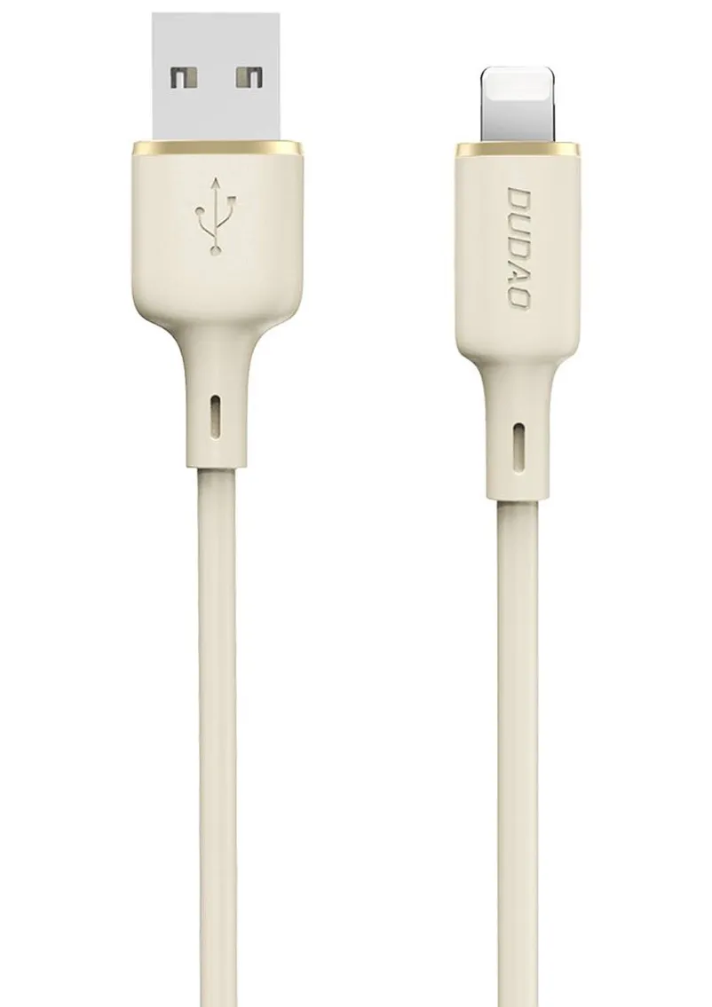 Cavo Dati e Ricarica USB-A - Lightning Dudao L7SL, 18W, 1m, Beige - immagine 1
