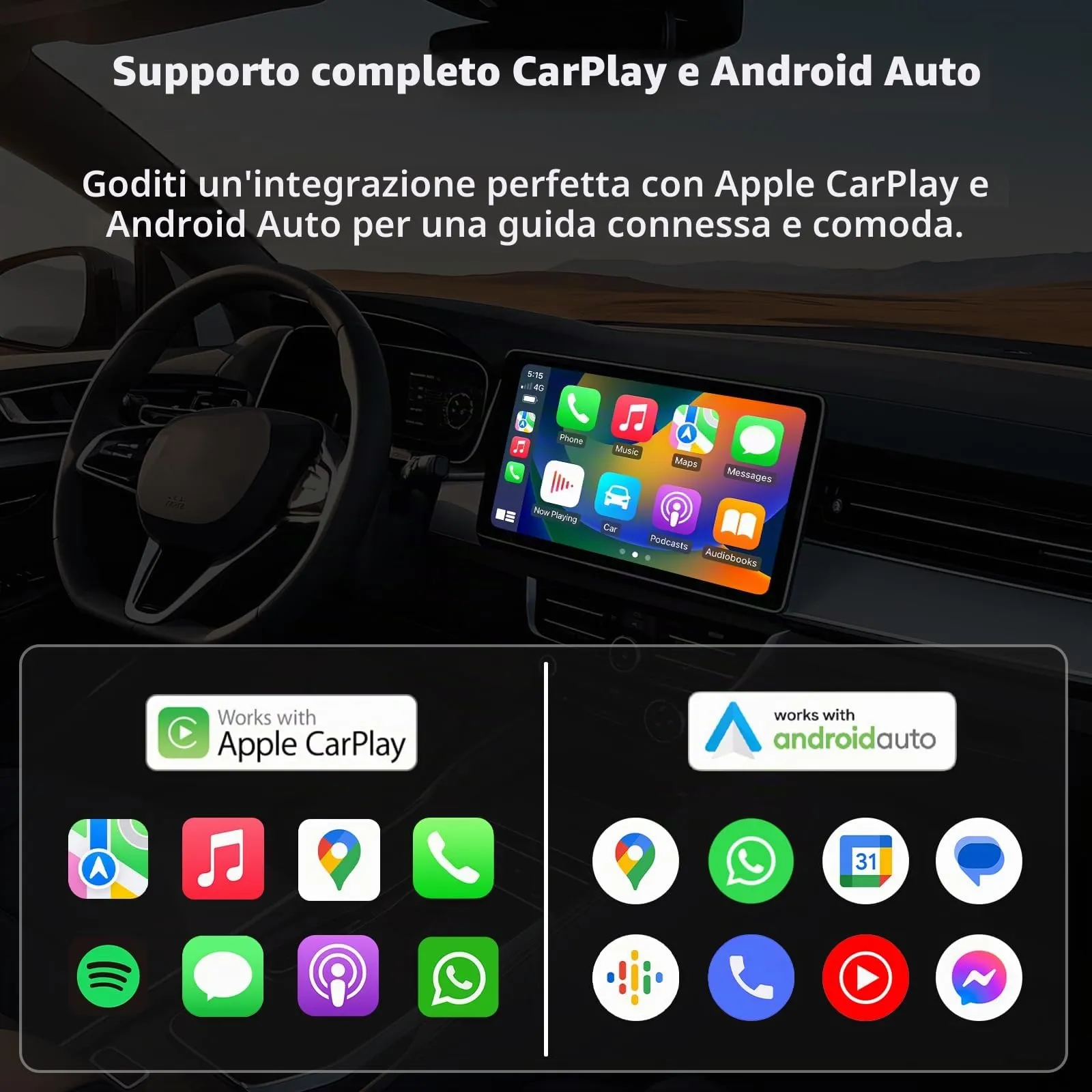 sunweyer Carplay Auto Super Mini S31 Adattatore Android Auto Wireless - immagine 6