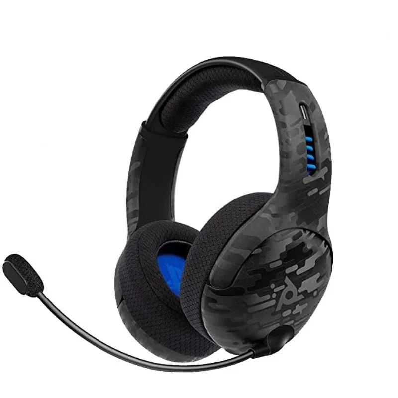 Cuffie da gioco wireless PDP LVL50 nere mimetiche per PS4/PS5 - immagine 1
