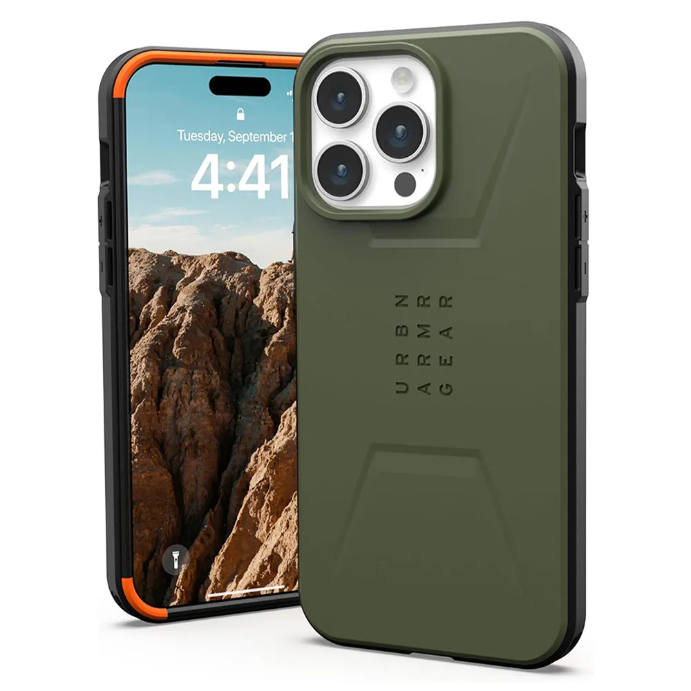 Custodia MagSafe per Apple iPhone 15 Pro, Urban Armor Gear, Civilian, Verde - immagine 1