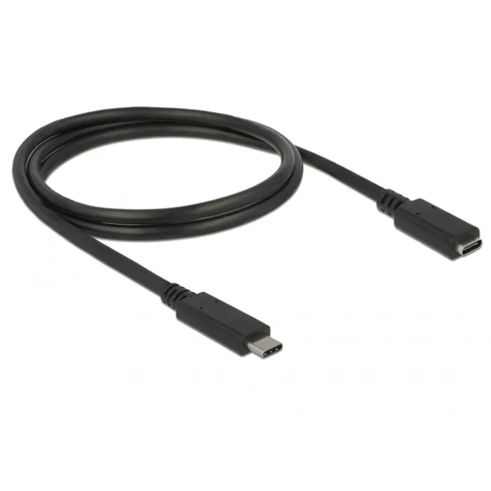 85533 cavo USB 1 m USB 3.2 Gen 1 (3.1 Gen 1) USB C Nero, Cavo di prolunga - immagine 1