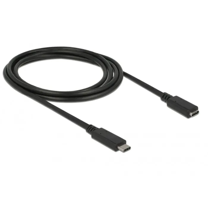 SuperSpeed USB cavo USB 2 m USB 3.2 Gen 1 (3.1 Gen 1) USB C Nero, Cavo di prolunga - immagine 1