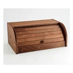 Porta pane legno (39x25x17cm) con serrandina Tinto noce 181 - immagine 1