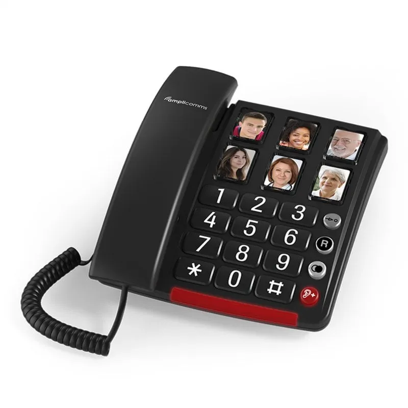 Telefono per anziani Amplicomms BigTel 40 Plus Nero - immagine 1