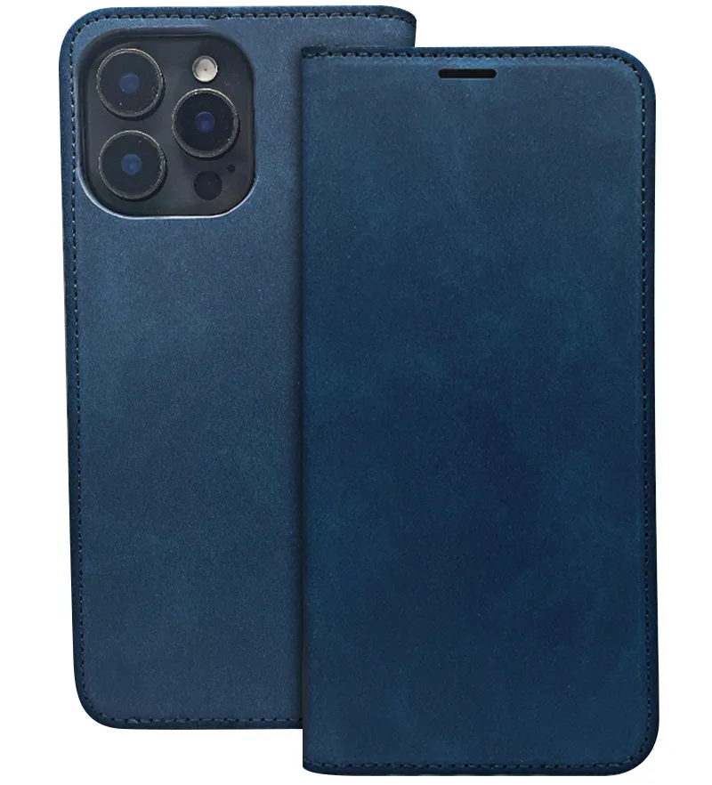 Custodia per Honor 400 Lite, OEM, Smart Suede, Blu Navy - immagine 1