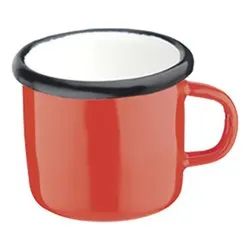 Tazzina caffè smaltato (80ml) Rosso 012172 - immagine 1
