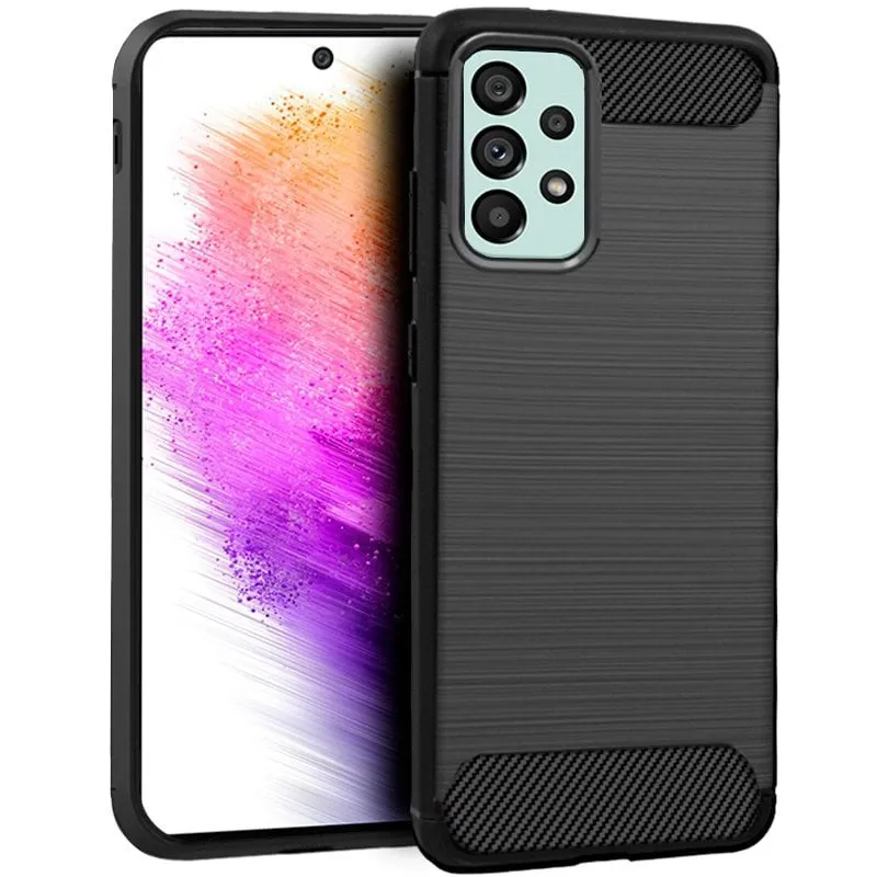 Fantastica custodia in carbonio nero per Samsung Galaxy A73 5G A736 - immagine 1
