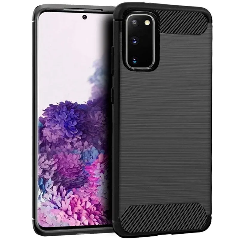 Fantastica custodia in carbonio nero per Samsung Galaxy S20 G980 - immagine 1