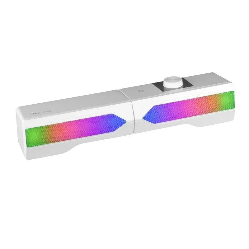 Mars Gaming MSDUOW Soundbar/altoparlanti 2.0 RGB Bluetooth 15W Bianco - immagine 1