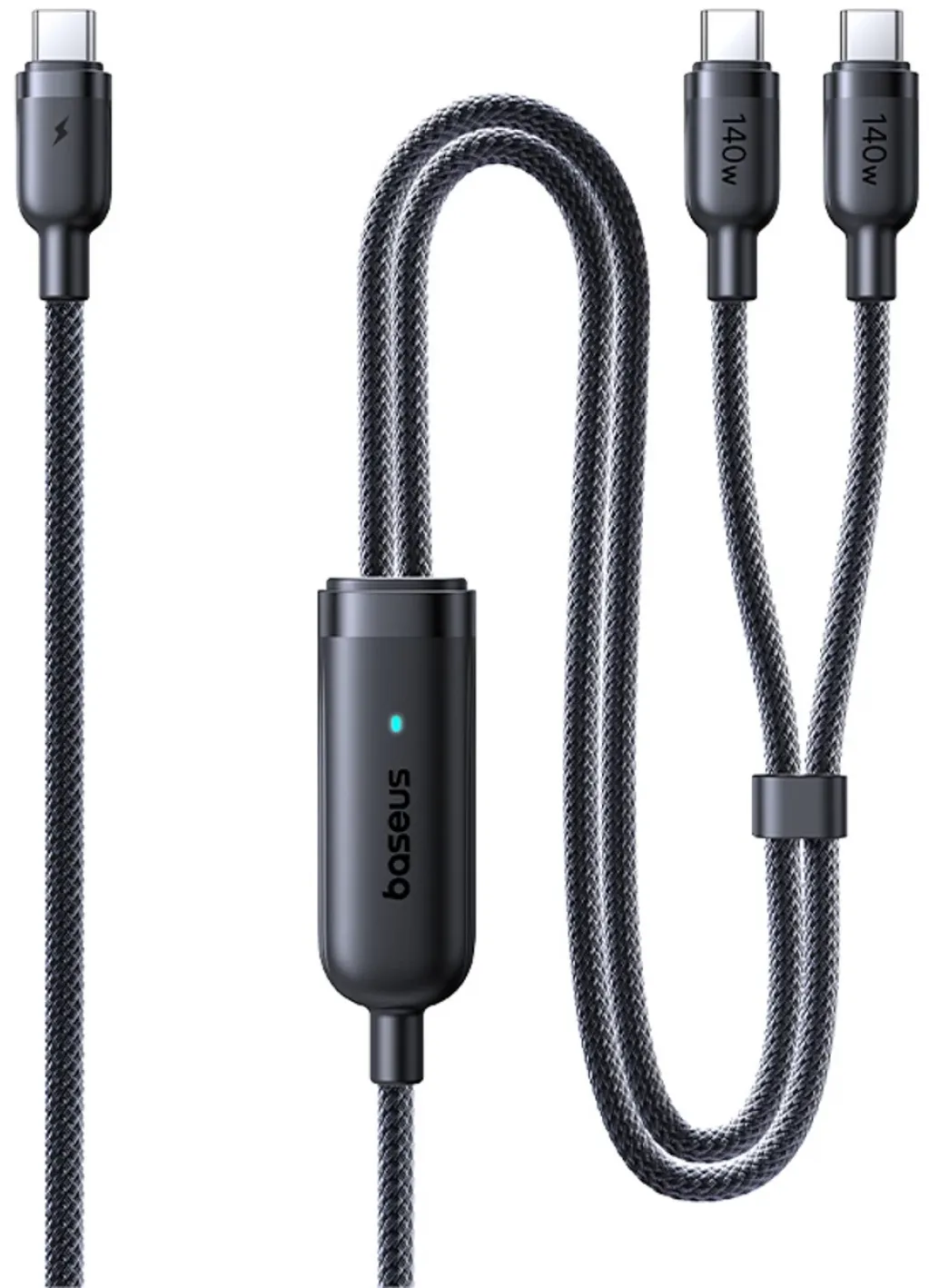 Cavo di Ricarica USB-C - 2 x USB-C Baseus Flash 4 2in1, 140W, 1,5m, Nero E0426X00 - immagine 1