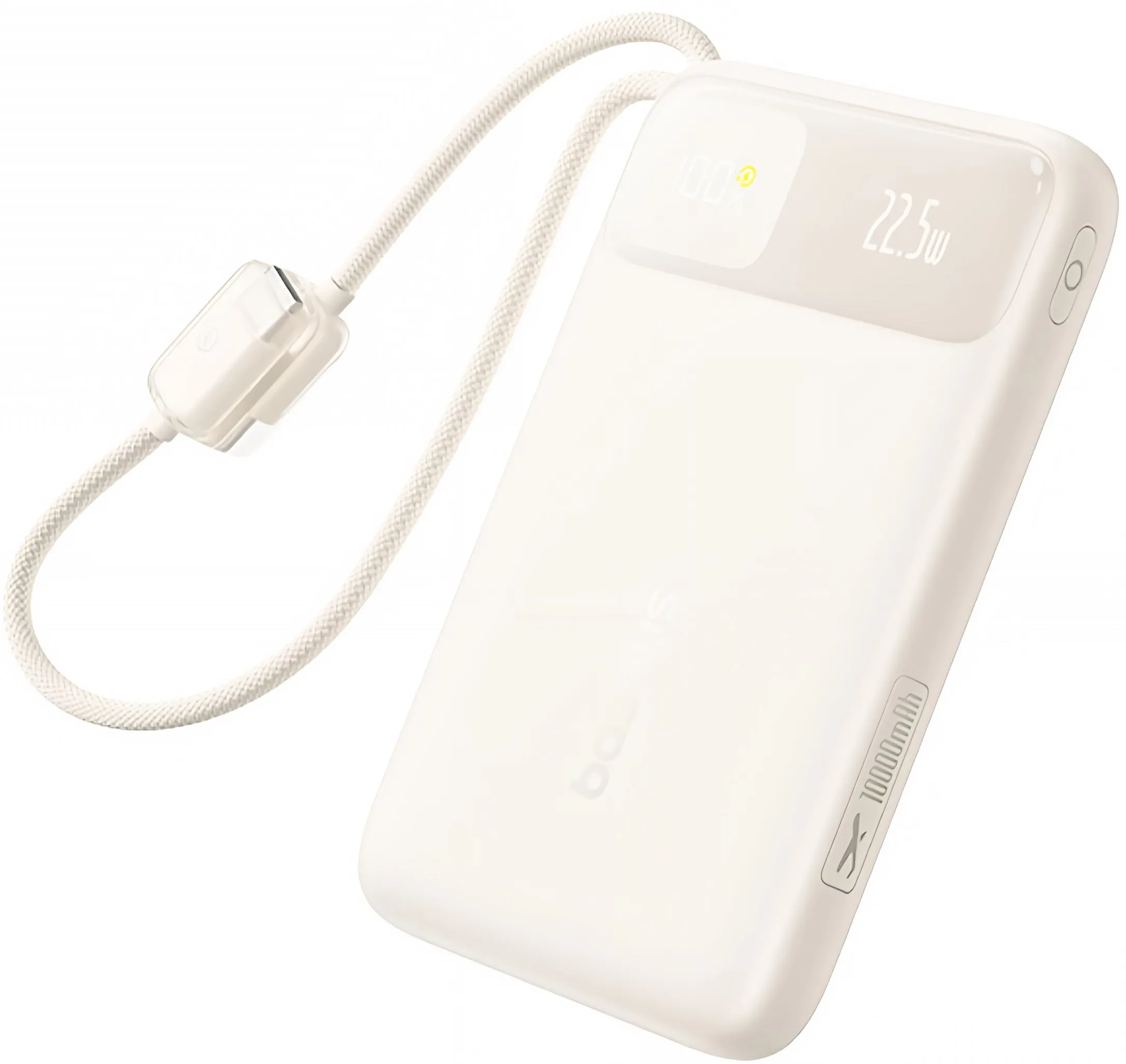 Batteria Esterna Baseus EnerFill FC11, 10000mAh, 22.5W, QC + PD, 1 x Lightning - 1 x USB-A - 2 x USB-C, Beige E0027R05 - immagine 1
