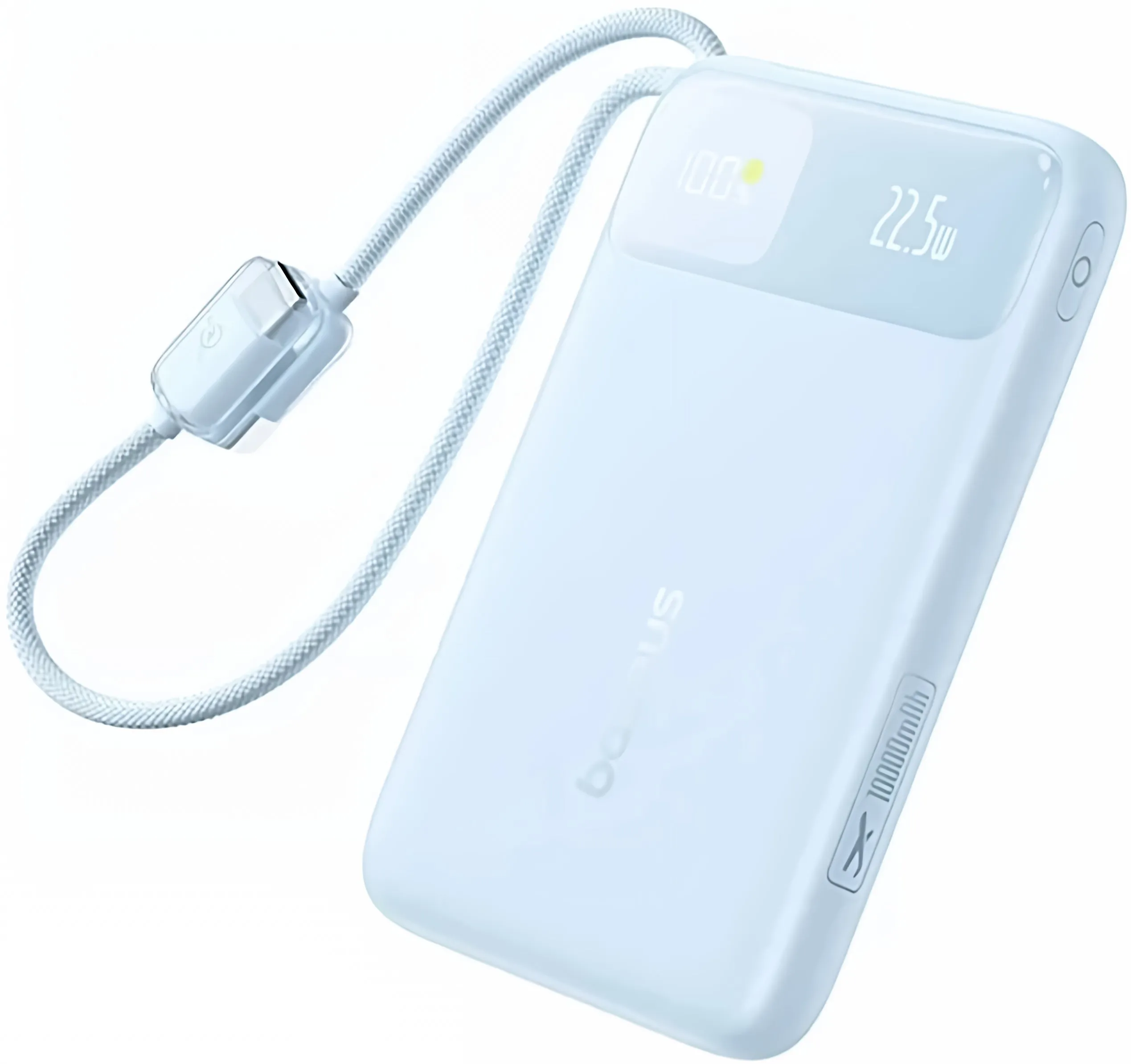 Batteria Esterna Baseus EnerFill FC11, 10000mAh, 22.5W, QC + PD, 1 x Lightning - 1 x USB-A - 2 x USB-C, Blu E0027R06 - immagine 1
