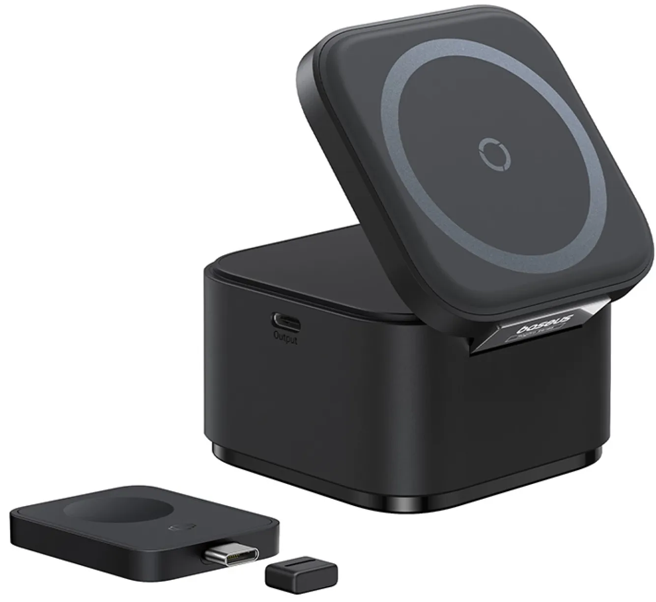 Caricatore da rete wireless Baseus MagPro 3 in 1, 25 W, 1 x USB-C, nero P10264100123-01 - immagine 1