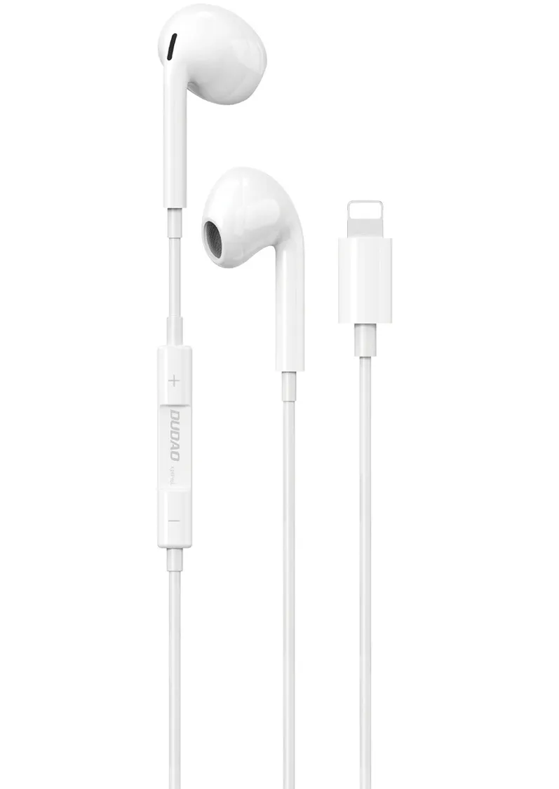 Handsfree Lightning Dudao X14PROL-W1, Bianco - immagine 1