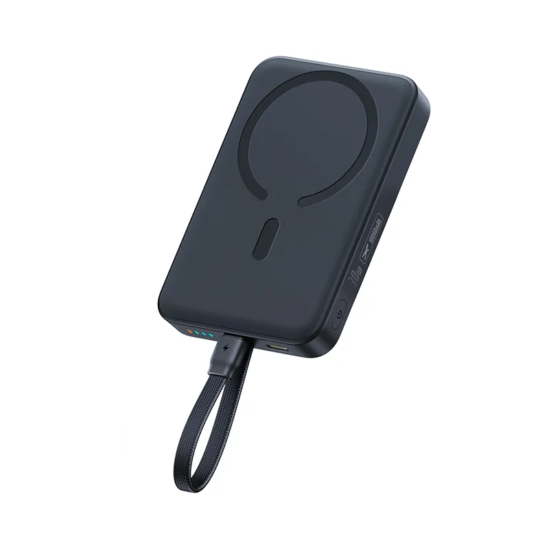 Batteria esterna wireless Baseus EnerFill FM11, 10000 mAh, 30 W, PD + FQI, 1 x QI - 2 x USB-C, nera E0028904 - immagine 1