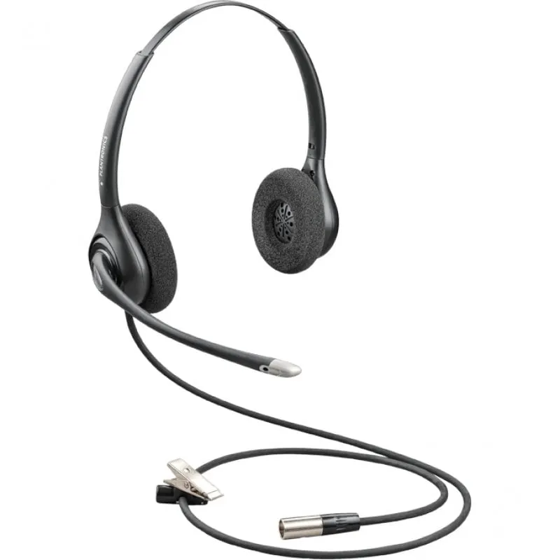 Auricolari Poly HW261N-DC cablati binaurali per ufficio e call center neri - immagine 1