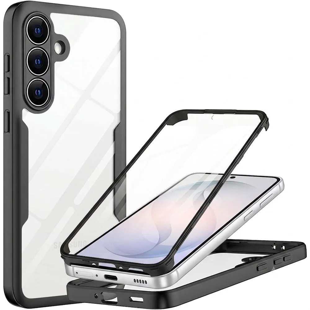 Custodia per Samsung Galaxy S26 FE S741, Techsuit, ColorVerse 360, Nera - immagine 1