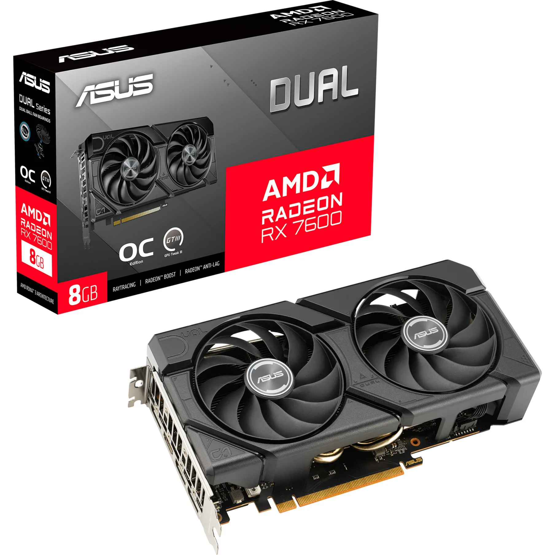 Radeon RX 7600 DUAL EVO OC, Scheda grafica - immagine 1