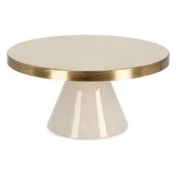 Alzata (30x14cm) decorativa VELMA Oro e Beige 0721359 - immagine 1