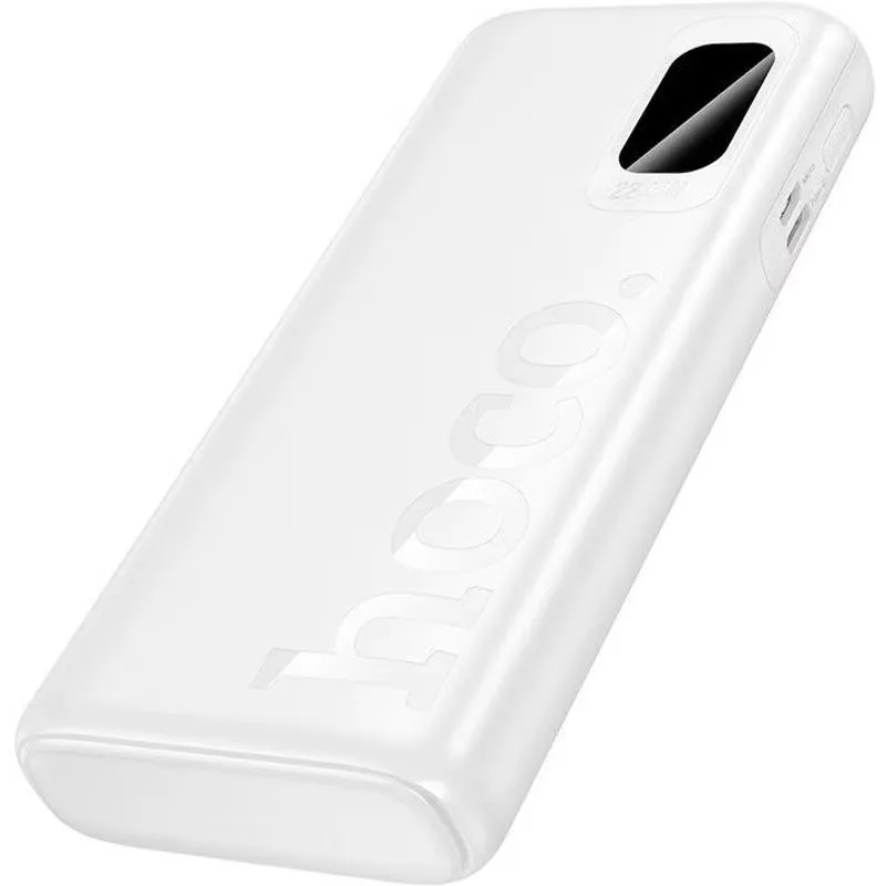 Batteria Esterna HOCO J158 Pro Runner, 10000mAh, 22.5W, QC + PD, 1 x USB-C - 2 x USB-A, Bianca - immagine 1