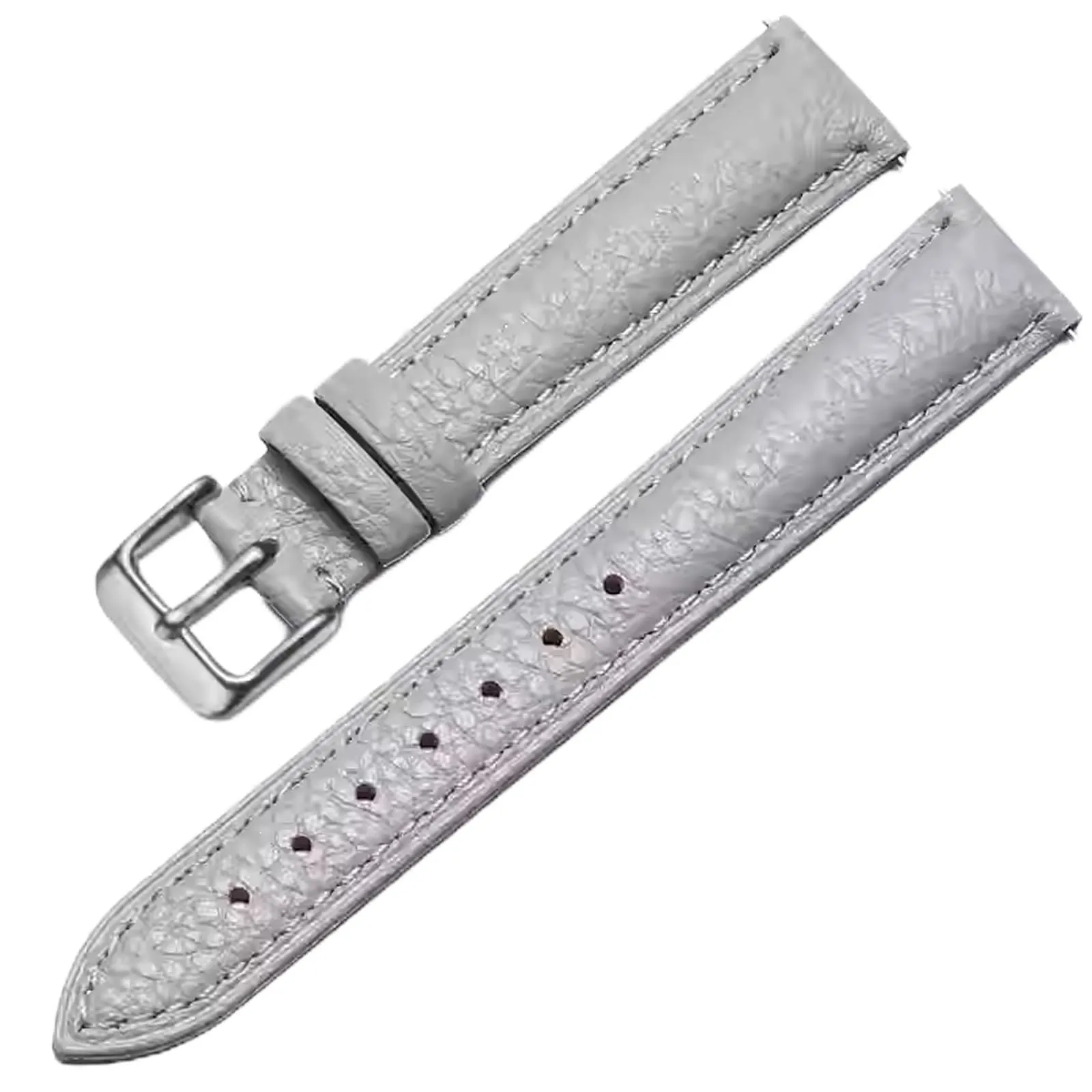 Aoeiwv Cinturini Orologio in Pelle Sgancio Rapido Mano Cucito Tessura Imbottito Cinturino 12/13/14/15/16/17/18/19/20/21/22/23/24 mm Cinturino Orologio in Pelle Genuina per Donne Uomini - immagine 1