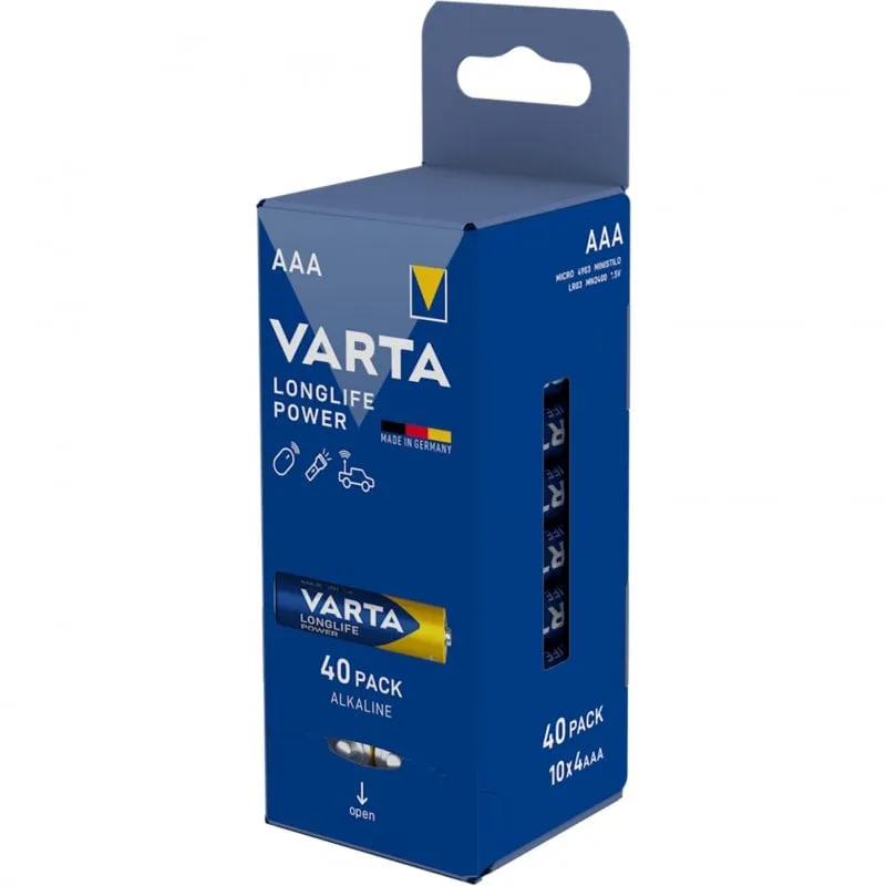 Varta LongLife AAA LR03 Confezione da 40 unità - immagine 1
