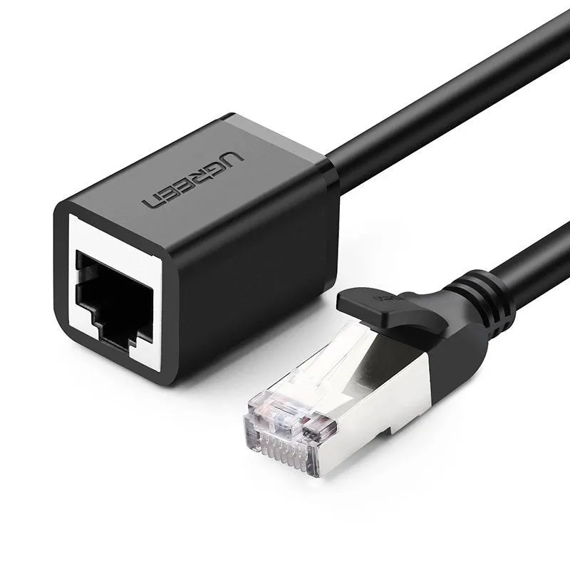 Prolunga Cavo Rete UGREEN NW112, RJ45 - RJ45, 0,5m, Nero - immagine 1
