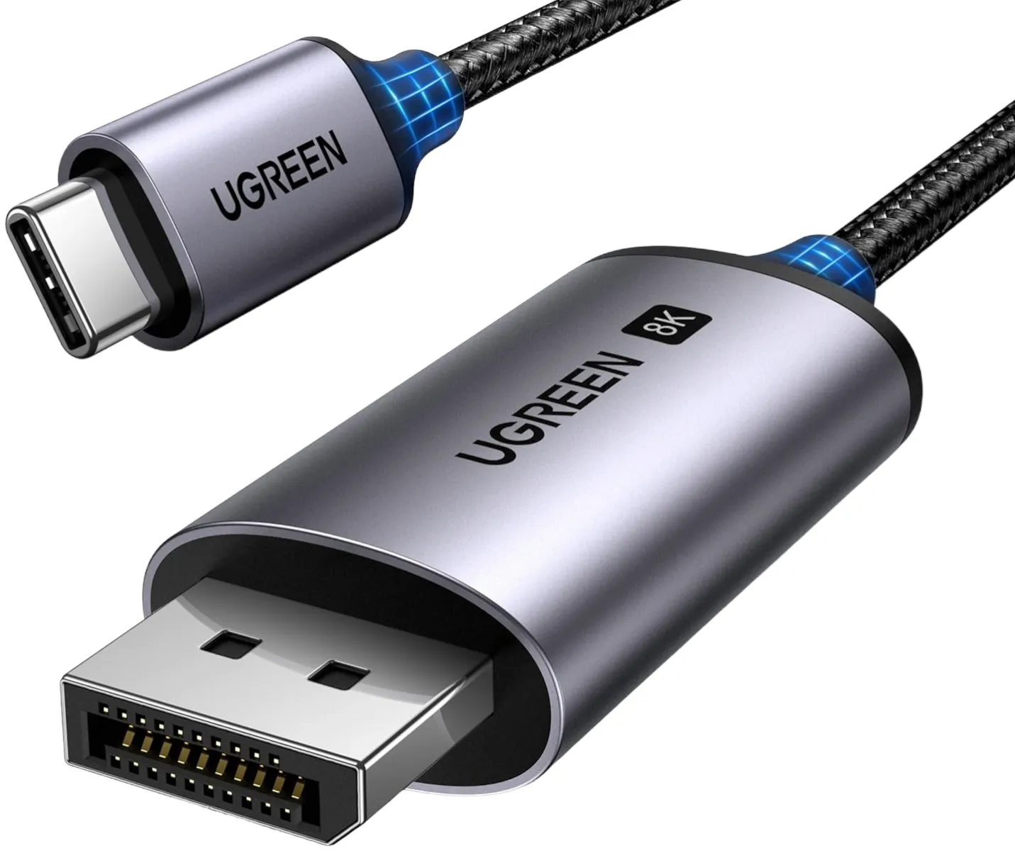 Cavo Audio e Video USB-C - DisplayPort UGREEN CM556 (25157), 1m, Grigio - immagine 1