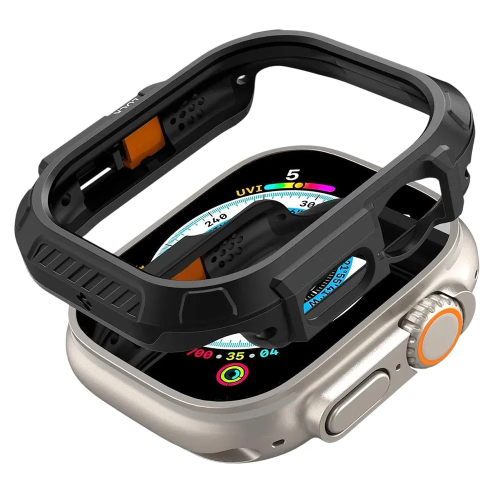 Custodia Spigen Lock Fit per Apple Watch Ultra Series, Nera Opaca ACS06208 - immagine 1