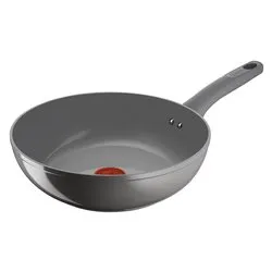 Wok Alluminio ceramicato 1 manico (28cm) RISORSA Grigio 010274041828 - immagine 1