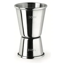 Misurino (4x6,3cm) da cocktail doppio (15 e 30 ml) Cromo 328 - immagine 1