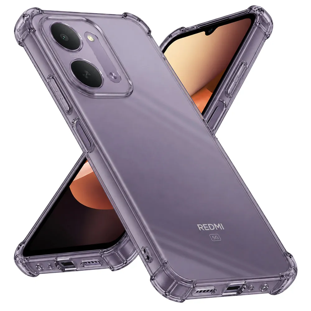 Custodia per Xiaomi Redmi 17C 5G, Techsuit, Shockproof Clear, Fumè - immagine 1